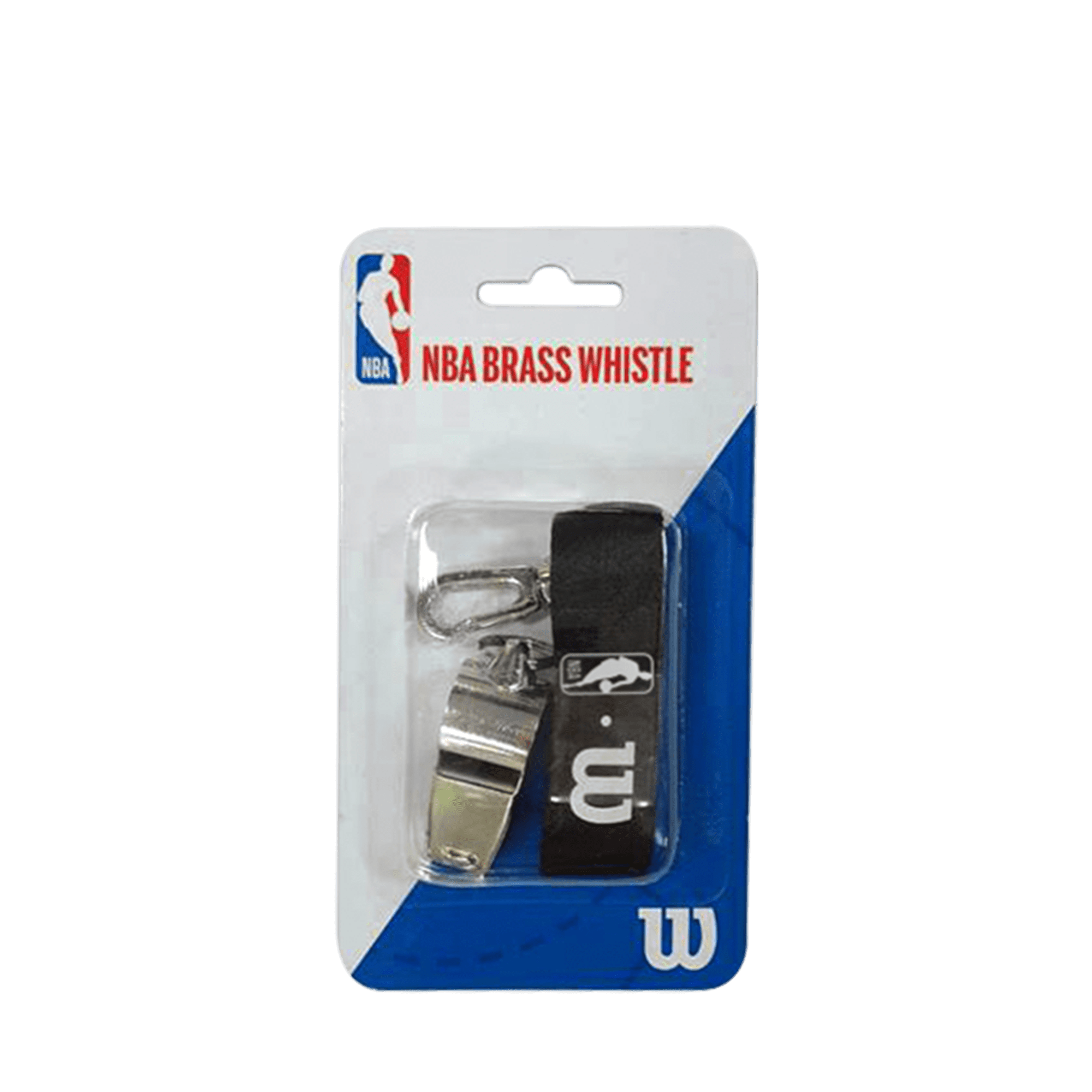 WTBA5000N_0_NBA_Brass_Whistle Wilson NBA Brass Whistle With Lanyard - Image 1
