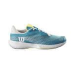 Ladies Kaos Swift 1.5 Blue / White / Sunny Lime Tennis Shoe - Image 2