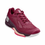 Ladies Rush Pro 4.0 Beet Red / White / Tropical Peach Tennis Shoe - Image 2