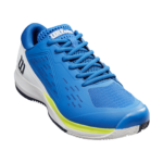 Mens Rush Pro Ace Clay Court Lapis Blue /White /Safety Yellow Tennis Shoe - Image 3