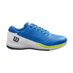 Mens Rush Pro Ace Clay Court Lapis Blue /White /Safety Yellow Tennis Shoe