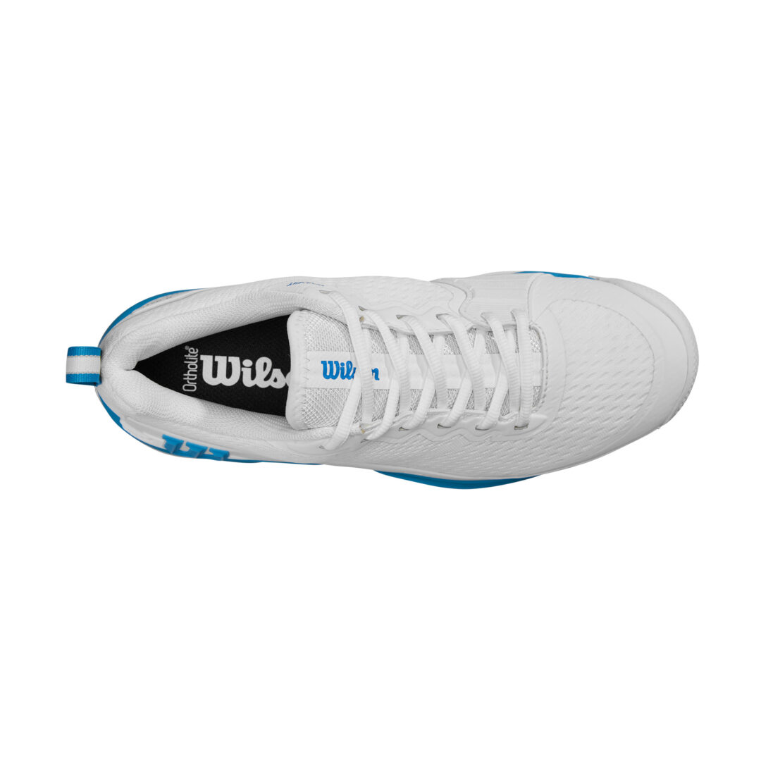 Mens Rush Pro 4.5 OZ White / Atomic Blue Tennis Shoe - Image 4